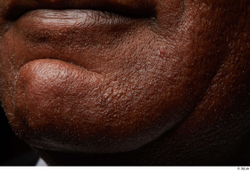 Face Mouth Skin Man Black Chubby Wrinkles Studio photo references